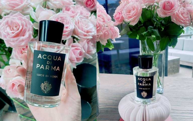 Acqua di Parma 曦光玫瑰淡香精20ml/4700元、100ml/10800元、180ml/13,000元。（圖／黃筱婷攝）