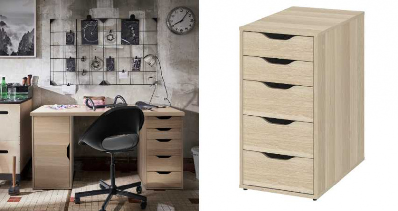 ALEX抽屜櫃 染白色/橡木紋原價/2,699元、今年再創低價/2,299元(圖/擷取自官網)