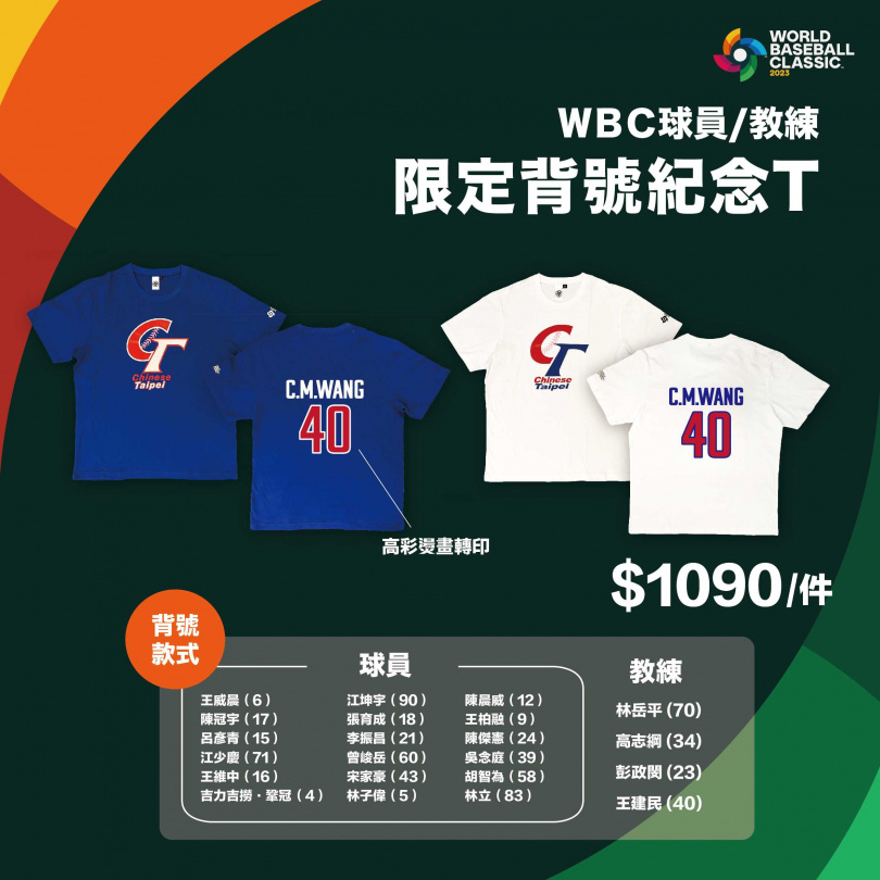 WBC中華隊英雄特展》將於2/17同步在台北、台中新光三越同步開跑。