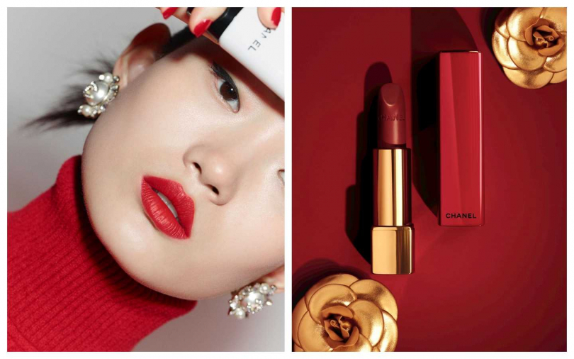 CHANEL限量香奈兒超炫耀的絲絨唇膏紅色限定版 #58／1,320元。（圖／品牌提供、IG）