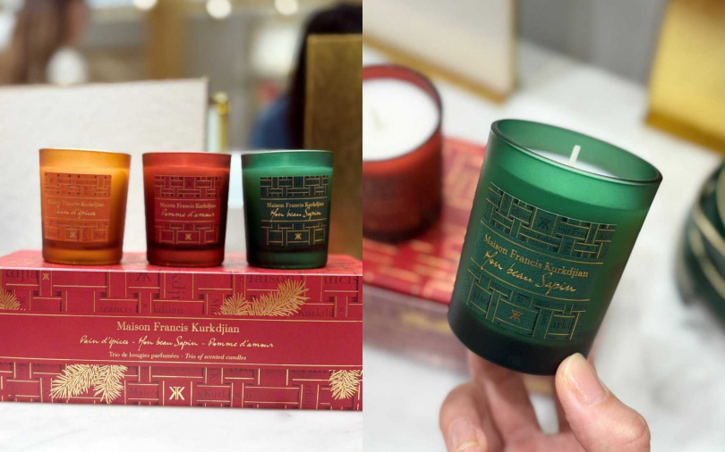 MFK 2025限量節慶蠟燭禮盒75g x3/4,180元(圖/吳雅鈴攝)