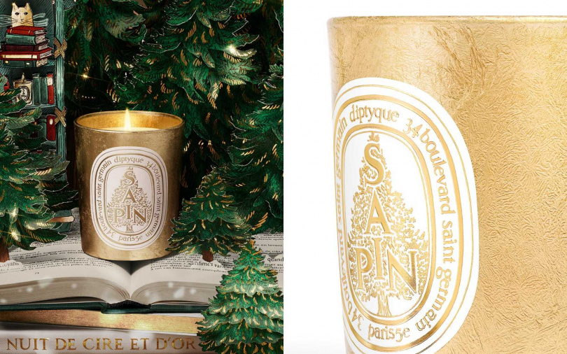 Diptyque 2025聖誕限量蠟燭-冷杉70g/1,650元、190g/2,750元(圖/品牌提供)