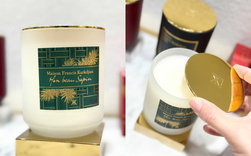 MFK 2025限量耶誕冷杉蠟燭300g/4,180元(圖/吳雅鈴攝)