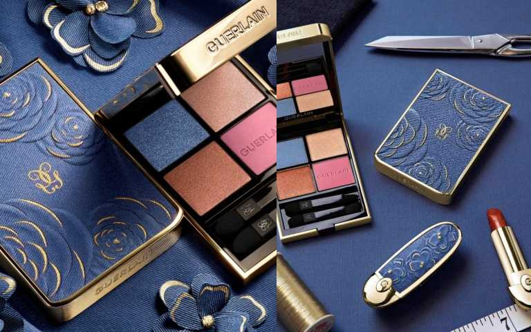 嬌蘭 Ombres G 高訂深邃四色眼影盤 緹花丹寧限定版/3,520元。（圖／品牌提供）