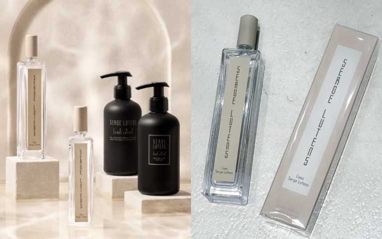 Serge Lutens 晨曦系列淡香精 100ML/4,850元、身體乳240ML/1,800元、沐浴精 240ML/1,450元(圖/品牌提供、廖怡婷 攝)