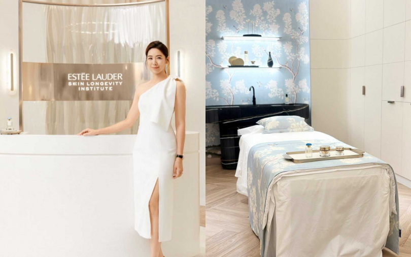 為了這間於台北大巨蛋遠東Garden City新開幕的雅詩蘭黛亞太區首間「Skin Longevity Institute逆齡美妍中心」,林可彤特地從美國飛回台灣3天,行動力真的很可以!(圖/取自林可彤IG、吳雅鈴攝)