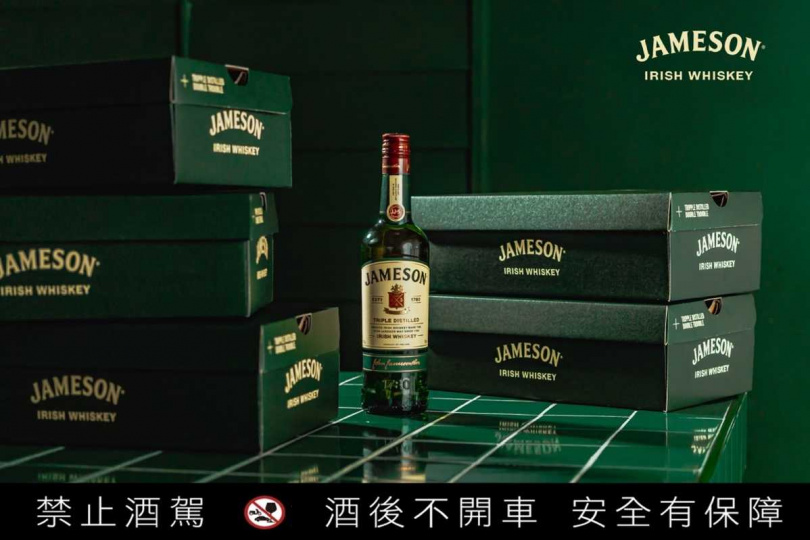 ▲    Jameson愛爾蘭威士忌經過三次蒸餾，口感滑順。(圖／JAMESON 提供）