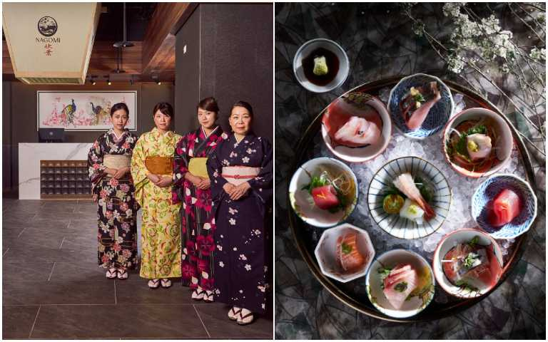 NAGOMI和食饗宴將日本精緻、旬的飲食文化引進餐廳，配合時令推出不同的日本佳餚，更有服務多年的女將款待每位來店的客人(圖／欣葉集團提供）