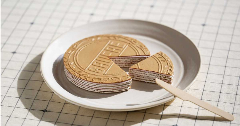 特別版的「綺慶法蘭酥」經過精心研發，打造7層夾心餅乾，帶來奢華細膩的口感 。（圖／神戶風月堂提供） 