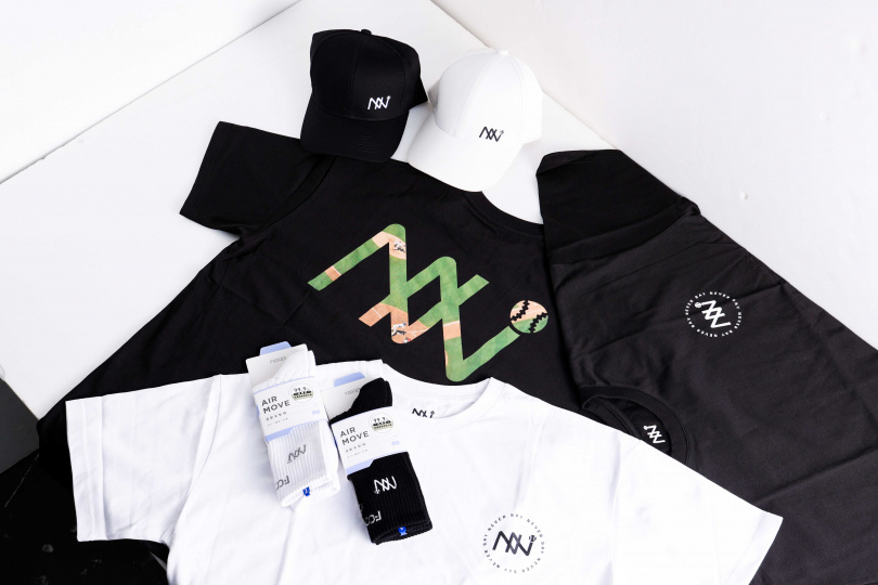 過去是舞者的林倪安,曾替中華隊應援,連出衣服品牌Logo都有棒球。(圖/林士傑攝)