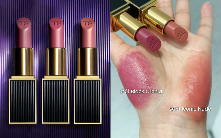 TOM FORD 經典黑蘭花限定版設計師唇膏 全新3色/2,200元(圖/品牌提供)