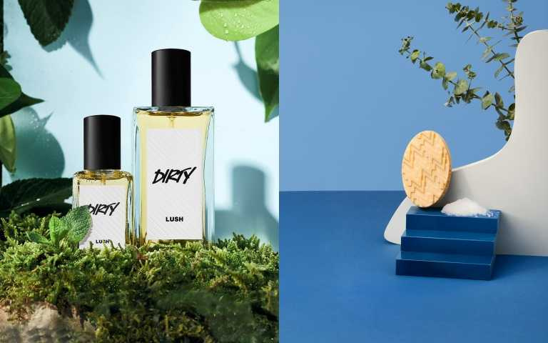 圖說：LUSH Dirty 香水 30ml / 1,580元、LUSH 甜睡時光鎂鹽按摩芭 75g / 420元 （圖／品牌提供）​