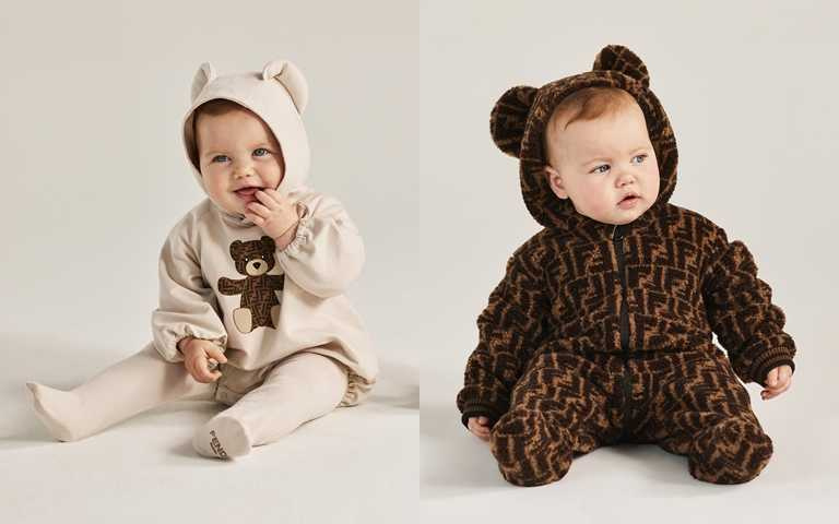 小baby套上泰迪熊的包屁衣、連身裝實在太可愛了啦>////<。（圖／品牌提供）