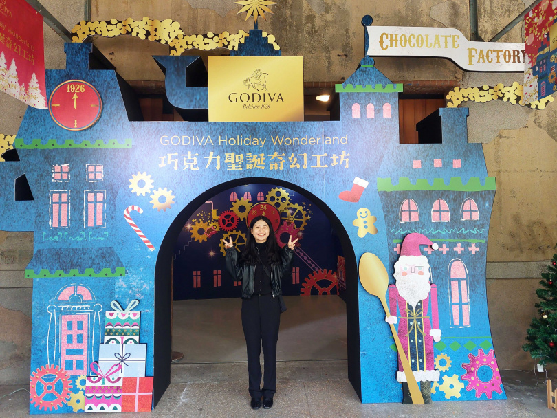 GODIVA以象徵幸福歡樂的「巧克力工廠」為靈感，在華山設計為期兩日的快閃活動。（圖／魏妤靜攝）