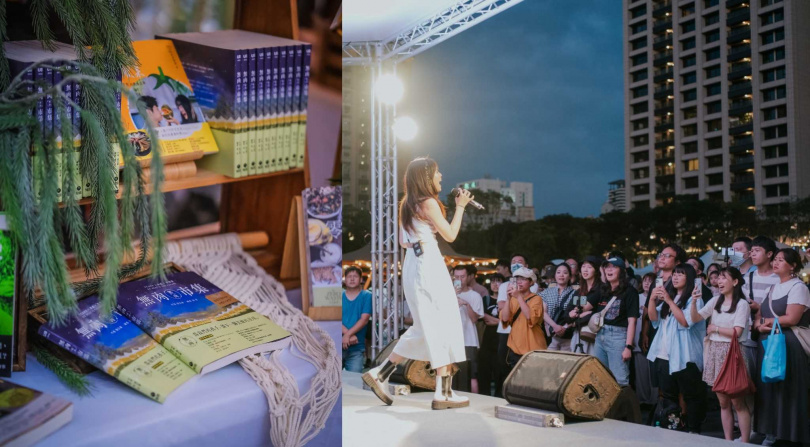 知田出版將參與無肉市集（左），市集現場預計也將舉辦音樂表演。（資料照，圖／知田出版提供）