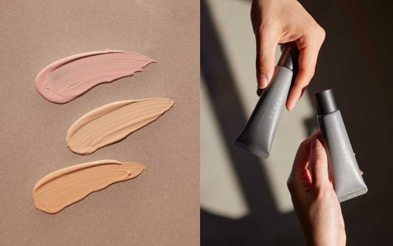 THREE 晶透絲霧粉凝霜 SPF50+ PA++++ UV耐水性★★ 30g / 1,300元，全 3 色（圖／品牌提供）