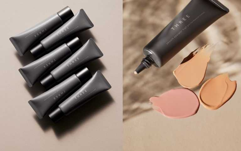 THREE 晶透絲霧粉凝霜 SPF50+ PA++++ UV耐水性★★ 30g / 1,300元（圖／品牌提供）