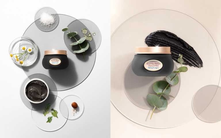 SABON 二合一臉部磨砂膏 死海黑礦尤加利125ml / 1,780元（圖／品牌提供）