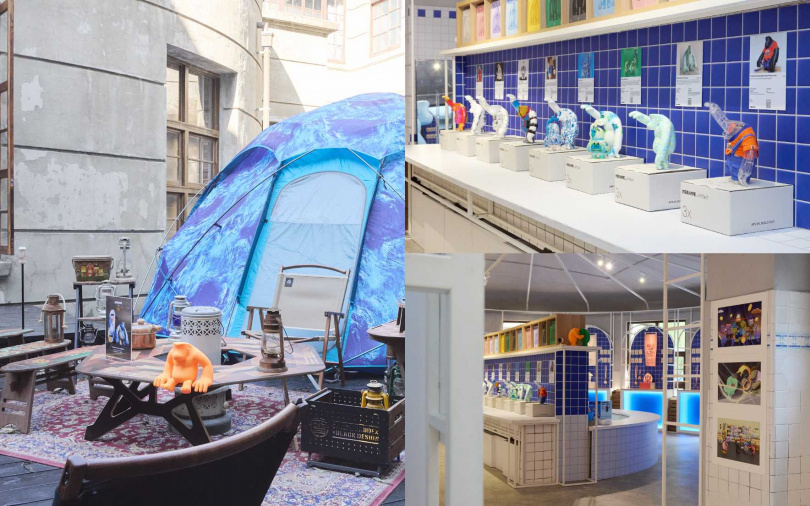 戶外營地展區攜手台灣品牌  「人八月 RBY WOOD DESIGN」 與 「BLACK DESIGN」  共同打造自然聚落氛圍。（圖／Nervape提供）