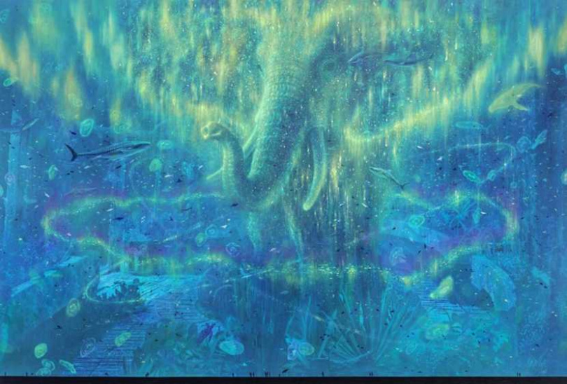 <漂流系列：宇宙海洋觀測站> 166 cm × 245cm。已被收藏。（圖／統一提供）