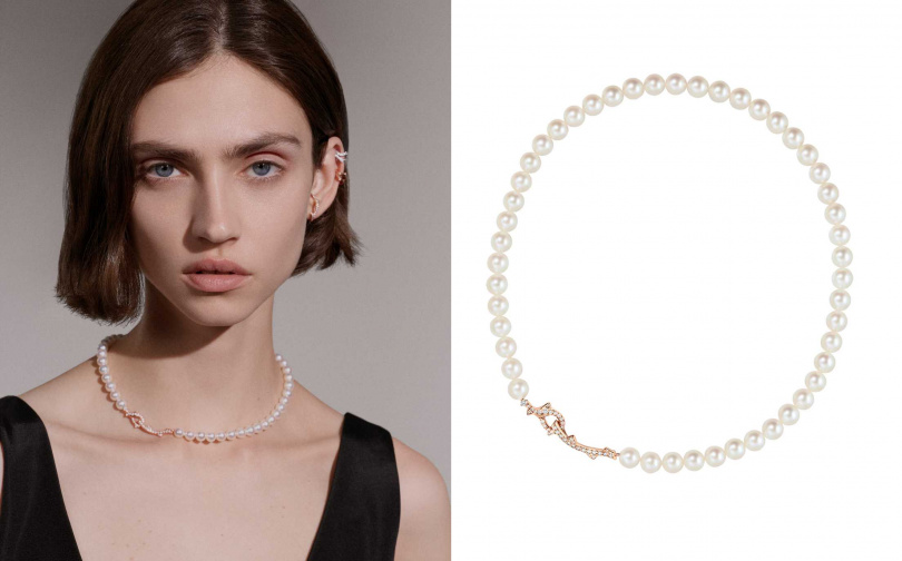 Dior Bois de Rose 18K金珍珠項鍊（圖／品牌提供）
