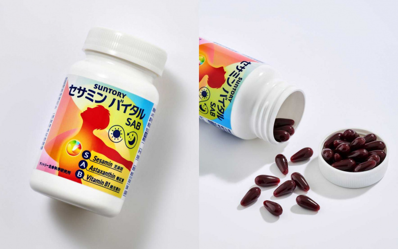 三得利元沛SAB芝麻明E膠囊60粒(15日份)/1,190元、120粒(30日份)/2,100元(圖/品牌提供)