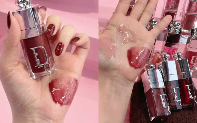 迪奧 粉漾水光潤唇釉 6ml／1,400元（圖／廖怡婷 攝）