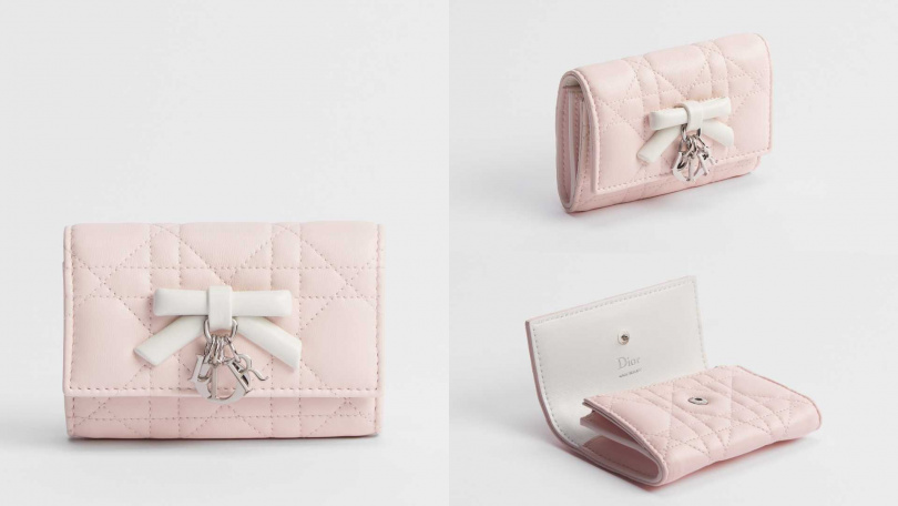 Dior Lady Dior Glycine 對折短夾/26,000元(圖/品牌提供)