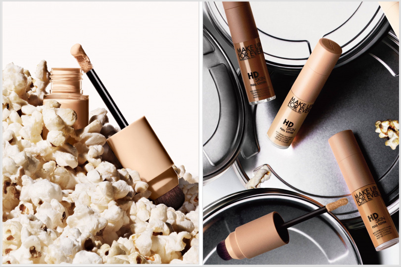 一次推出15色超完整。MAKE UP FOR EVER HD SKIN 粉無痕魔力防水遮瑕霜9ml/1250元（圖／品牌提供）