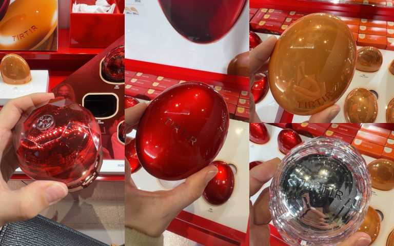 TIRTIR MASK FIT 氣墊系列 / 739元，左為全新未上市的新品是紅寶石光采氣墊。（圖／黃筱婷攝）