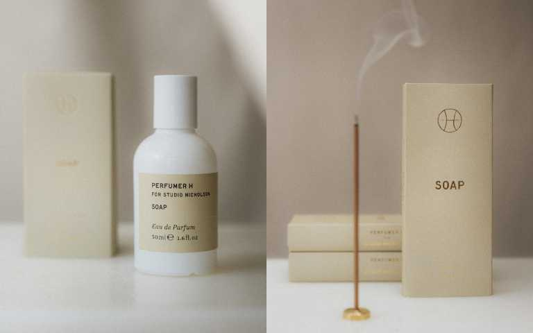 Perfumer H SOAP 皂 淡香精 50ml/8,500元、Perfumer H SOAP 皂 線香 30支/1,750元(圖/品牌提供)