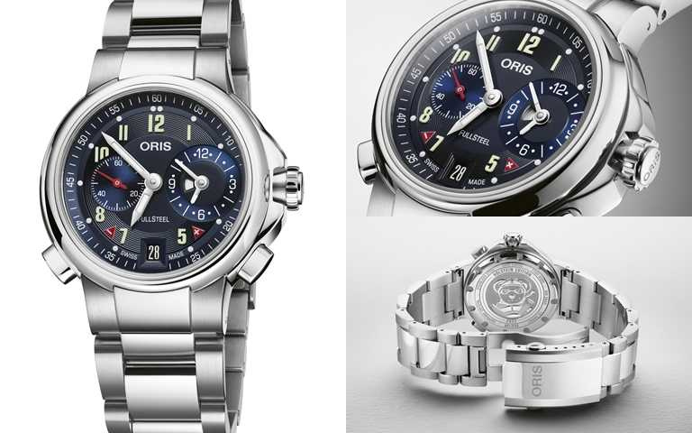 Oris Hölstein 2022限量腕錶／118,000元  底蓋飾有特殊鐫刻。（圖／品牌提供）
