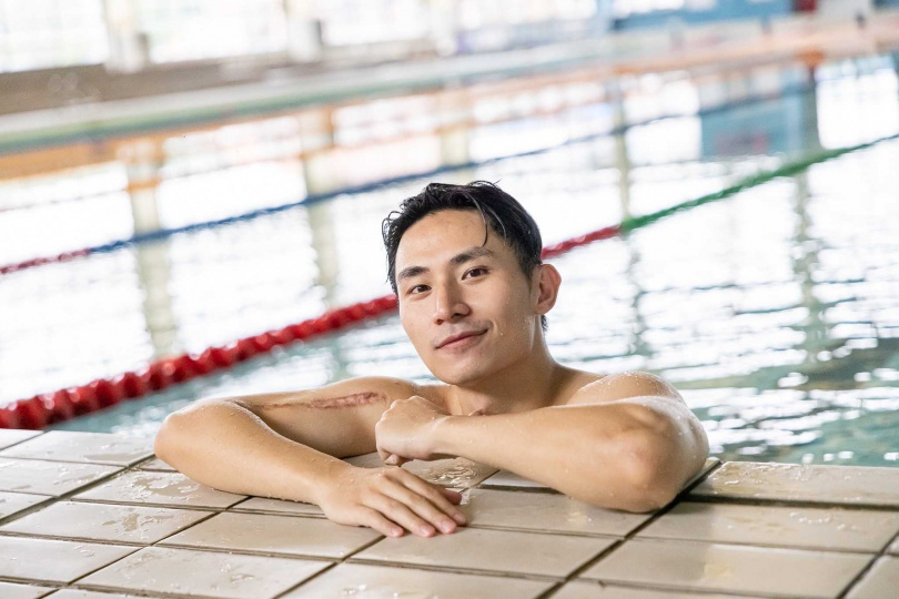 在游泳項目測試中就打破節目紀錄，林家佑的泳技令人驚呼。（圖／取自林家佑臉書）