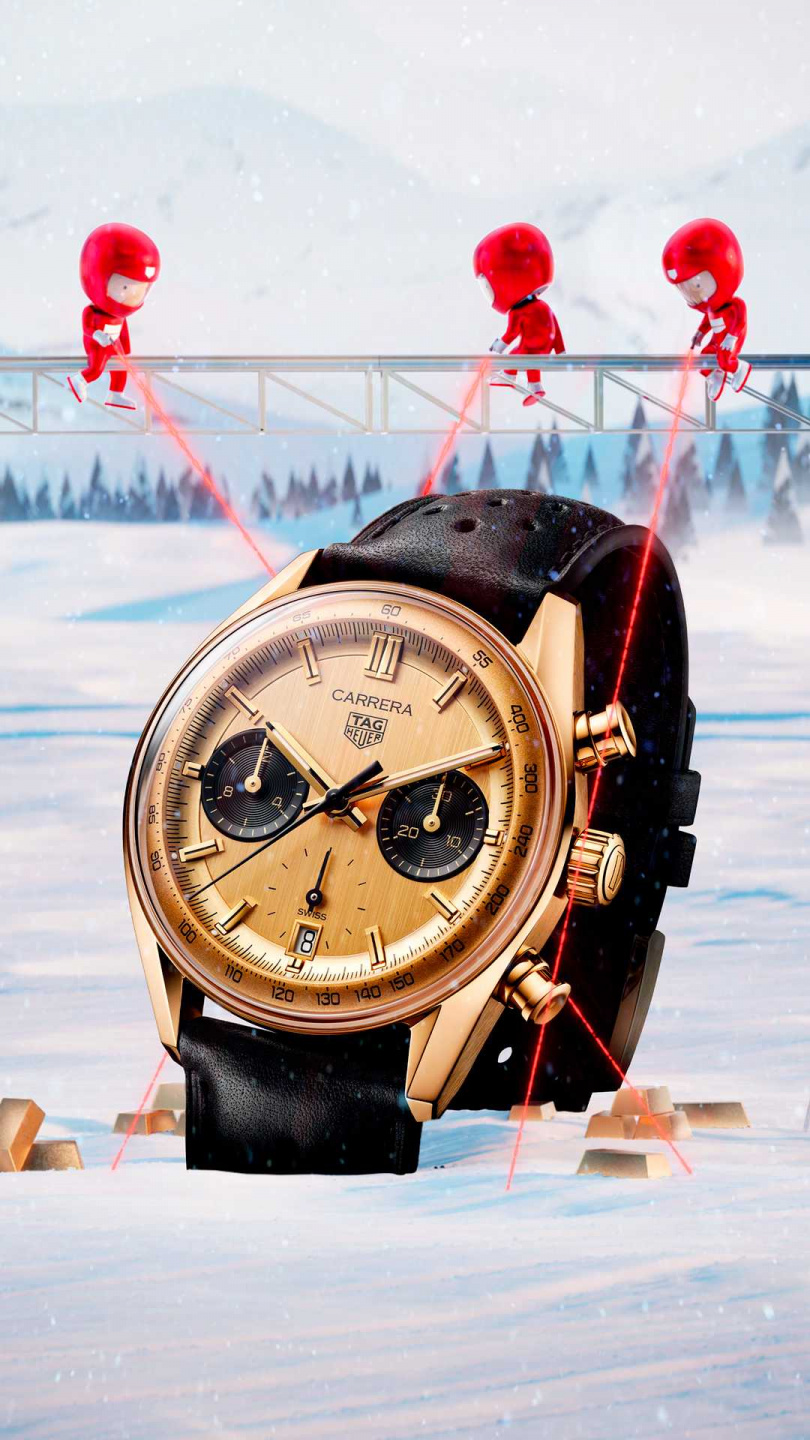 TAG Heuer Carrera Success黃金計時腕錶／建議售價706,700元（圖／品牌提供）
