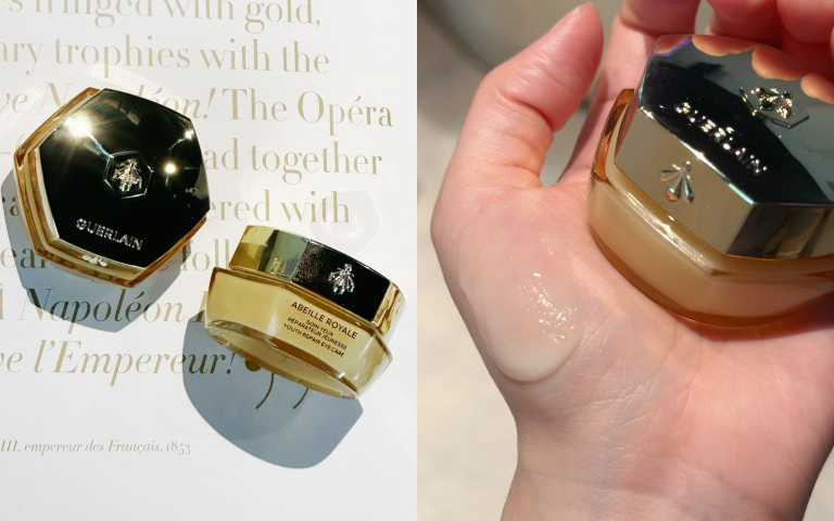 全新皇家蜂王乳青春提拉眼霜專為眼周脆弱肌膚設計，針對老化跡象進行深層修護（圖／廖怡婷 攝）