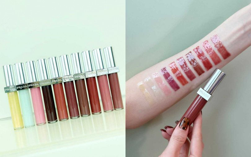 PRADA率性持光凍唇釉／1,650元（圖／吳雅鈴攝）