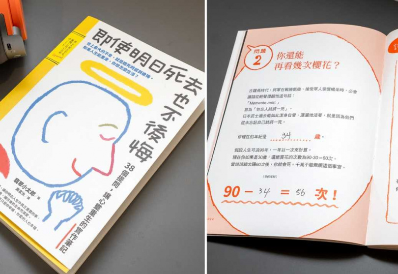 《即使明日死去也不後悔》這本書讓孫麥傑獲得啟發,珍惜與每個人的相遇。(圖/焦正德攝)