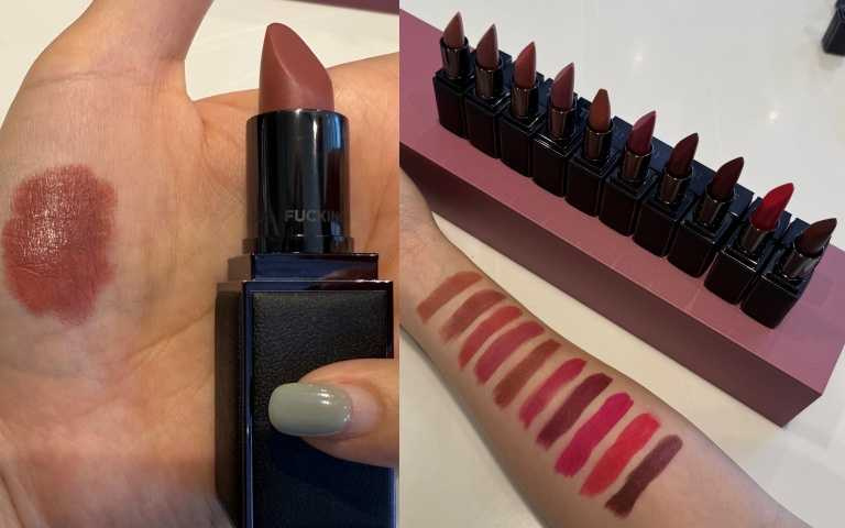 TOM FORD FUCKING FABULOUS液態唇膏 全新10色 /2,200元。（圖／黃筱婷攝）​