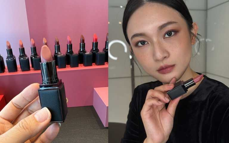 左為主打色F2，TOM FORD FUCKING FABULOUS液態唇膏 全新10色 /2,200元。（圖／黃筱婷攝）