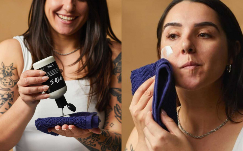 LUSH朝九晚五卸妝潔面乳55g／375元、100g／530元、250g／1,000元（圖／品牌提供）