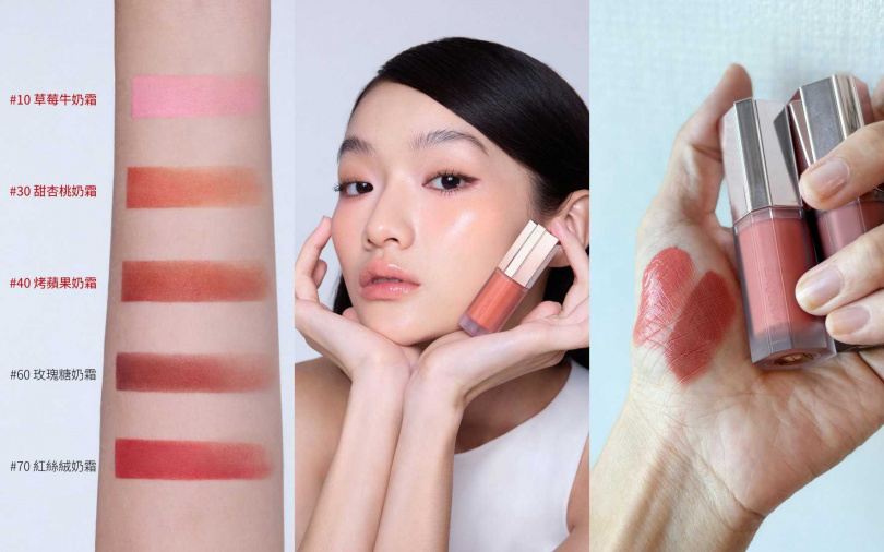 主打色首推#30的輕亮感暖橘調和#40的低飽和粉棕色，誰擦誰都美~。（圖／吳雅鈴攝、品牌提供）