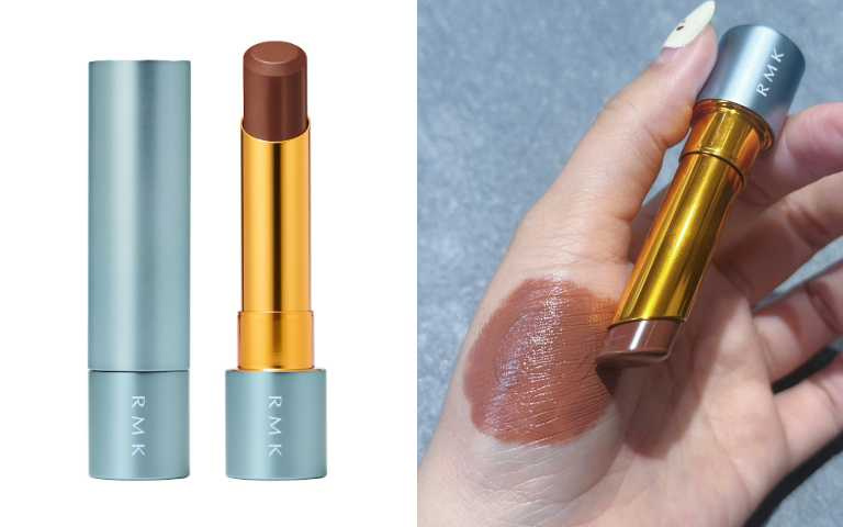 RMK 絲絨光彩口紅 EX05 /1,450元(圖/品牌提供、廖怡婷 攝)