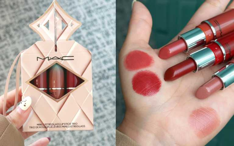 M·A·C 未來樂園系列 3色迷你唇膏組/1,300元(圖/廖怡婷 攝)