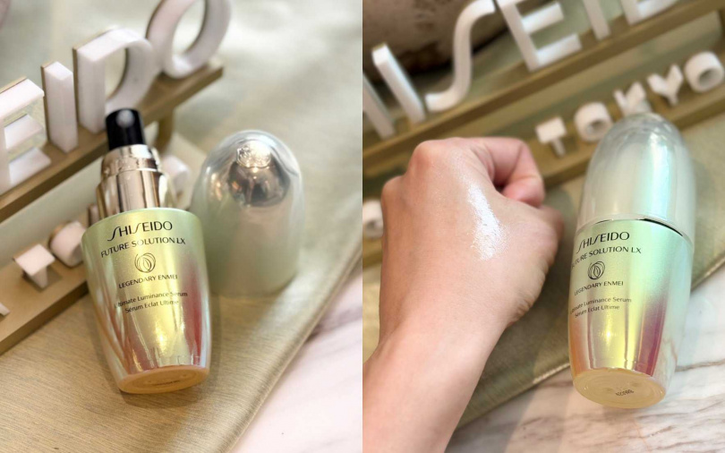 作為資生堂頂級極上御藏FUTURE SOLUTION LX系列主角的「極上御藏傳奇精萃」。（圖／吳雅鈴攝）