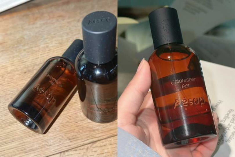 Aesop 喚空香水 50mL／6,200元、100mL／10,200元，全系列 100mL 香水僅於五間街邊概念店販售：忠孝概念店、大安概念店、南西概念店、永康概念店、台中概念店。（圖／廖怡婷 攝）