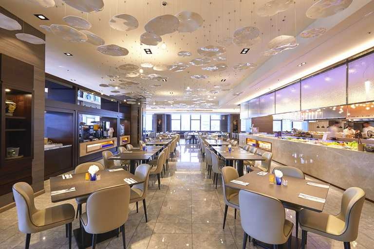 台北凱達大飯店的百宴自助餐廳，確定將於9月1日重啟內用。