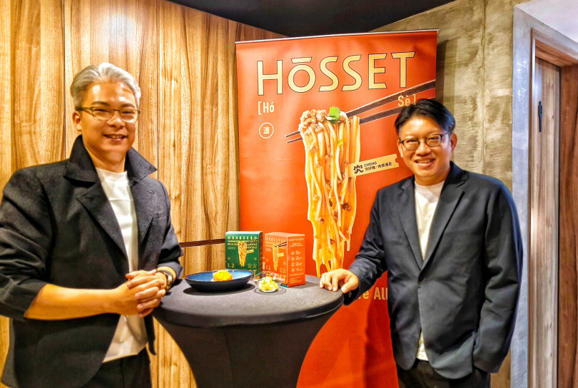 HōSSET虎勢創辦人Winsome(左)、究好豬執行長吳季衡Kevin。(圖/魏妤靜攝)
