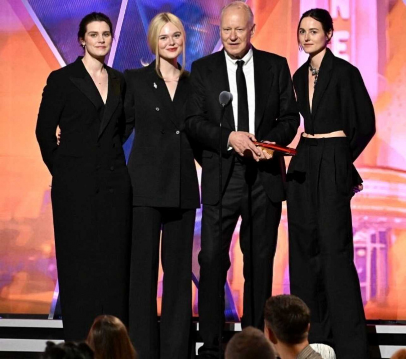 《情感的價值》由挪威女星英嘉伊布思朵特李拉歐斯、坎城影后蕾娜特萊茵斯薇、金球獎最佳男配角史戴倫史柯斯嘉、好萊塢女星艾兒芬妮四個主角一起驅動故事。（圖／海鵬提供）