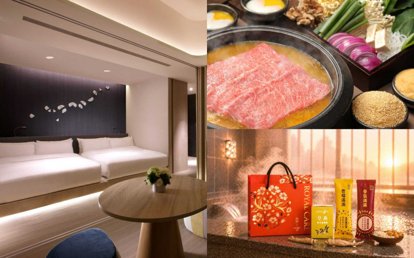 晶泉丰旅母親節專案入住礁溪晶泉每房每晚含早餐5,394元起，北投晶泉雙人含早餐每房每晚9,207元起。（圖／品牌提供）