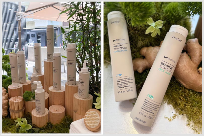 Erayba 淨活平衡控油洗髮精250ml / 880元、Erayba 淨活平衡去屑洗髮精250ml / 880元。（圖／tingting攝）
